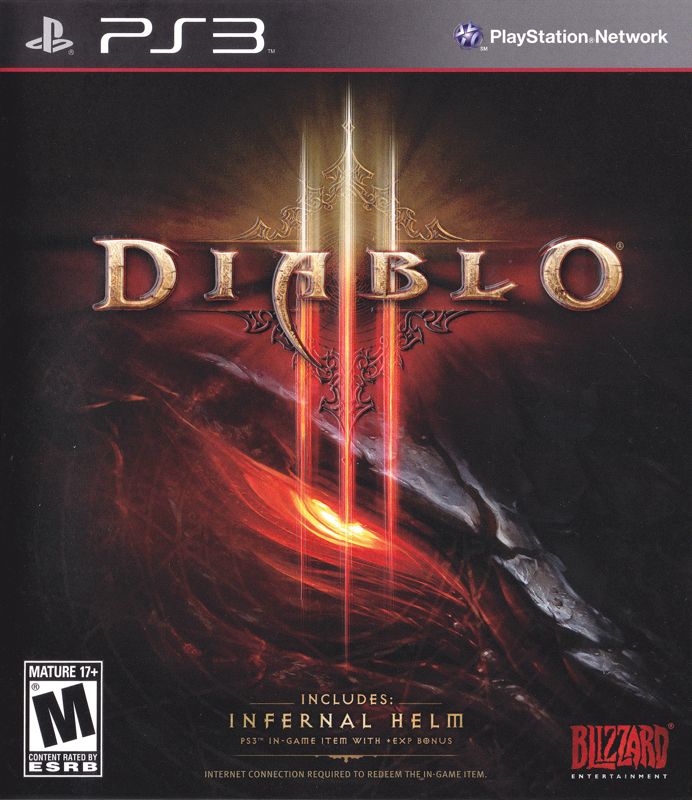 Diablo III box art for Playstation 3